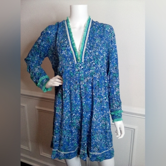 Poupette St. Barth Fringe Long Sleeve Dress - Picture 15 of 16